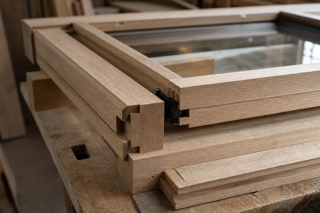 Exemple : comparatif de fenêtres bois, PVC et aluminium en show-room